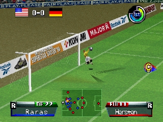 International Superstar Soccer '98 (USA) In game screenshot